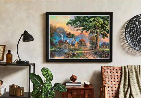 2 Pack Puzzles for Adults 1000 Pieces, Jigsaw Puzzles Simpler Times & Sunset on Lamplight Lane, Vintage Jigsaw Puzzles for Adults 1000 Pieces and Up, for Puzzle Lovers in Saudi Arabia