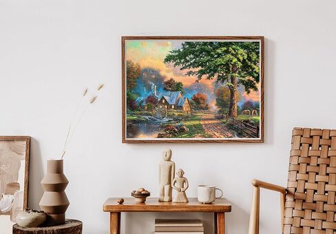 2 Pack Puzzles for Adults 1000 Pieces, Jigsaw Puzzles Simpler Times & Sunset on Lamplight Lane, Vintage Jigsaw Puzzles for Adults 1000 Pieces and Up, for Puzzle Lovers in Saudi Arabia