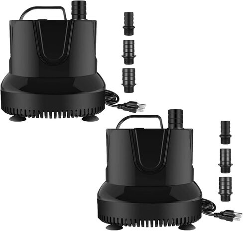 مضخة المياه الغاطسة البسيطة 60W 800GPH مضخة مياه غاطسة لبوند مائية الزراعة المائية الزائفة شلال النافورة ، 2 عبوة in Kuwait