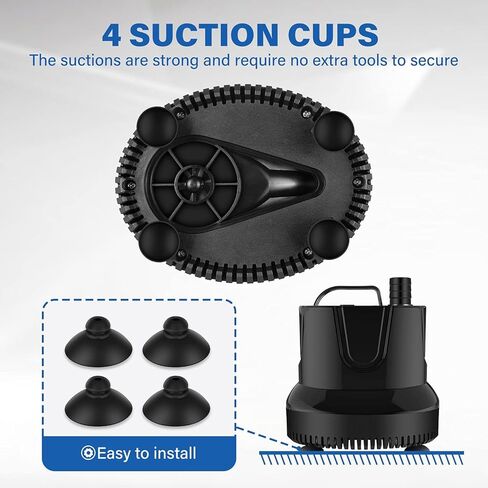 مضخة المياه الغاطسة البسيطة 60W 800GPH مضخة مياه غاطسة لبوند مائية الزراعة المائية الزائفة شلال النافورة ، 2 عبوة in Kuwait