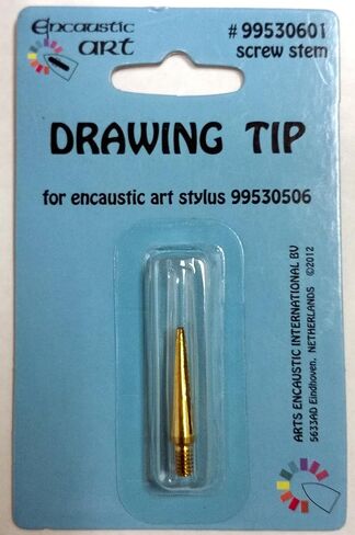 The Original: Art Stylus Pro with Interchangeable Tips (Standard Drawing, Brush Head, Rectangular Shape) for Low-Heat Encaustic Painting - Ideal for Artists, Teachers, Parents, Crafters in Saudi Arabia