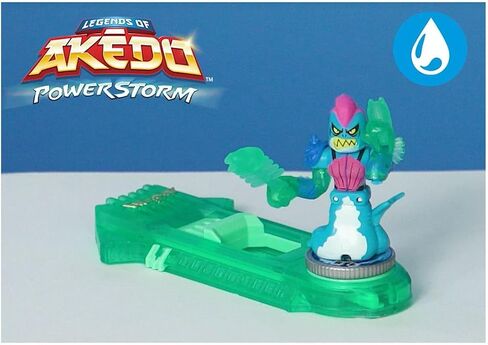 Legends of Akedo Powerstorm Versus Pack 2 Mini Battling Action Figures and 2 Battle Controllers Epic Briny Versus Bun Burner, Multicolor (15170) in Saudi Arabia
