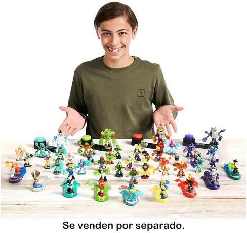 Legends of Akedo Powerstorm Versus Pack 2 Mini Battling Action Figures and 2 Battle Controllers Epic Briny Versus Bun Burner, Multicolor (15170) in Saudi Arabia