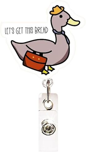 Funny Cartoon Retractable Badge Reel Holder Cute Cartoon Design Name Tag Card Gift Alligator Badge Accessories Office Supplies forr Nurses Doctors Office Workers in Kuwait