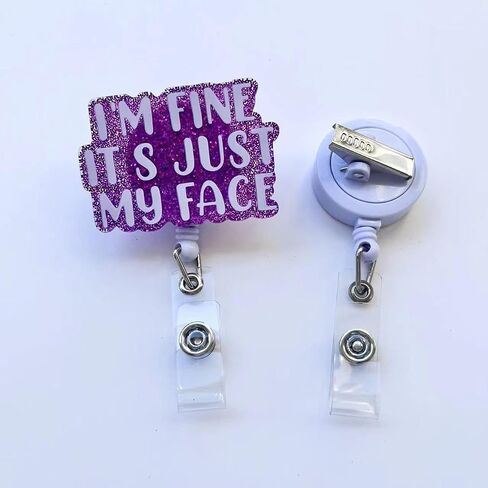 Funny Cartoon Retractable Badge Reel Holder Cute Cartoon Design Name Tag Card Gift Alligator Badge Accessories Office Supplies forr Nurses Doctors Office Workers in Kuwait