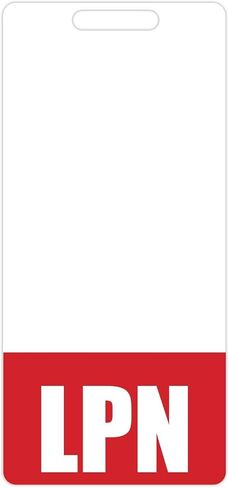 LPN Badge Buddy (Blue) - Vertical Heavy Duty Badge Tags for Licensed Practical Nurses - Double Sided Identification Card in Saudi Arabia