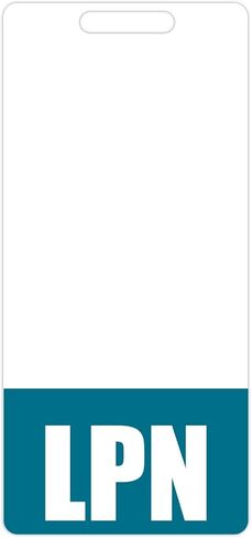 LPN Badge Buddy (Blue) - Vertical Heavy Duty Badge Tags for Licensed Practical Nurses - Double Sided Identification Card in Saudi Arabia
