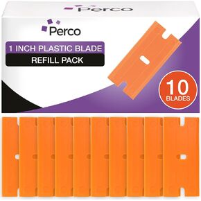Perco Scraper with Plastic Razor for Removing Labels (Scraper w/Plastic Razor)