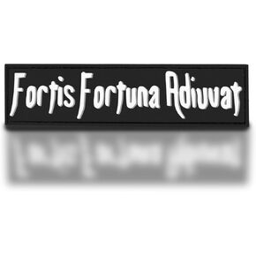 Fortis Fortuna Adiuvat Morale Plant PVC ، Fortune يفضل التصحيح التكتيكي الشجاع مع Hook & Loop Fortener ، تصحيح الفكاهة ثلاثية الأبعاد مضحكة لحقائب الظهر ، حقيبة ، جينز ، سترة ، سترة ، قبعة ، خوذة
