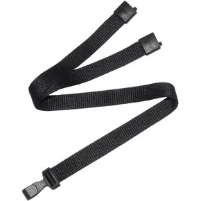 25 Pack Bulk-Polyester Breakaway Lanyards with Plastic No Twist Clip & Safety Breakaway Clasp-Great for Radiology-School Hospital-MRI Safe-Neck Strap I.D. Badge Holders 36" (Black) by BETOOM