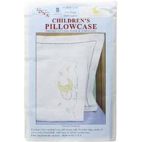 Jack Dempsey Children's Stamped Pillowcase with White Perle Edge 1/Pkg-Sweet Dreams