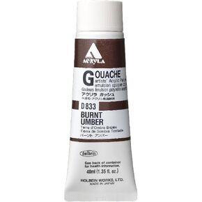 Holbein Acrylic Gouache 40 ml Burnt Umber