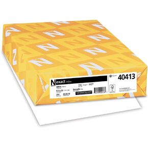 Wausau Exact Index Cardstock, 250 Sheets, White, 94 Brightness, 110 lb, 8.5 x 14 Inches