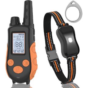 Dog Shock Collar with Remote Control - 3300 FT Waterproof Dog Training Collar with Flash Light, 3 Modes (Beep, Vibration, Shock), Rechargeable E-Collar for Dogs 15-125 LBS