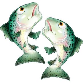Fish Balloons Giant 35 Inch Fish Helium Balloon for Fishing Birthday Decorations Fishing Party Decorations