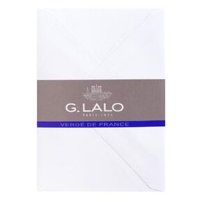 G. Lalo Verge De France Envelope, 114 x 162 mm - Extra White, Pack of 25