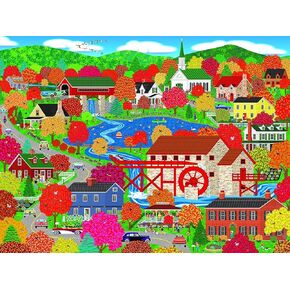 RoseArt - Home Country - Plumly's Petting Farm - 1000 Piece Jigsaw Puzzle for Adults