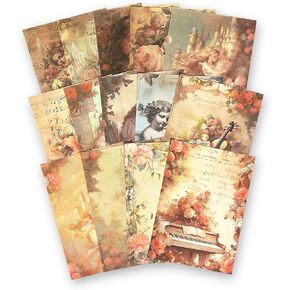 Chuchengio Scrapbook Craft Paper Kit for Scrapbook Journaling Supplies，Dream Craft Supplies Materials Decoupage Paper for Scrapbooking Supplies，Bullet Journal Stencils as Journal Card Making Supplies