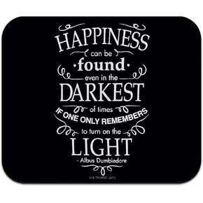 Harry Potter Happiness Quote Low Profile Thin Rubber Mouse Pad Mousepad