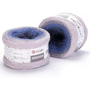 Yarn Art YarnArt RoseGarden 100percent Cotton Super Fino Cake Yarn 1 Skein / Ball 250 gr (8.8 oz) 1093 yds (317)