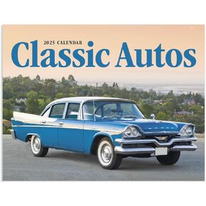 Classic Autos Car 2025 Hanging Wall Calendar - 19" x 11" (Open) 2025 Monthly Appointment Planner and Organizer. Antique cars and elegant photography from an era when style reigned