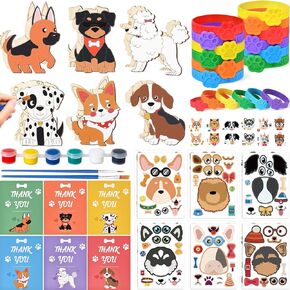 72Pcs Race Car Party Favors Race Car Birthday Party Supplies with Wood Painting Craft Kits Thank You Card Pull Back Cars Bracelet for Kids Gift Toy Goodie Bags Stuffers Cars Themed Decorations