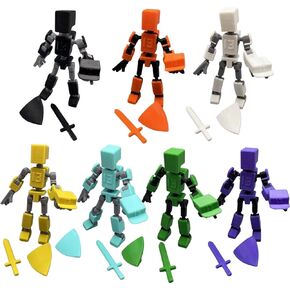 Mini 13 Action Figure, Mini T13 Action Figure 3D Printed, Fully Articulated Robot, Dummy 13 Action Figure Easy 13 Action Figure, Stop Motion Animation, Gift (7 Pack) in Saudi Arabia
