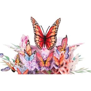 Wonder Fold 3D Butterfly Pop Up Card – Nature-Inspired Greeting for Wife, Mom, Girlfriend, or Friend | Perfect for Valentine’s Day & Birthday