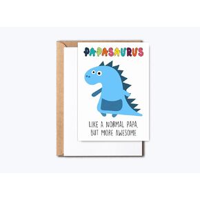 Papa Dinosaur Card - Dinosaur & Papa's Day Card