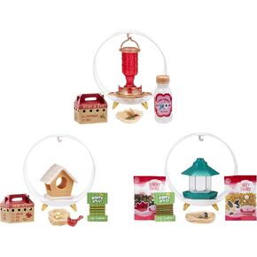 MINIVERSE MINIVERSE MOWN MINI MINI LIGESTELE Home Series 1 BirdFeeders Bundle (3 Pack) Mini Buildings ، Mystery Blind Backaging ، DIY ، Resin Play ، Atmans freams ، Resultors ، 8+