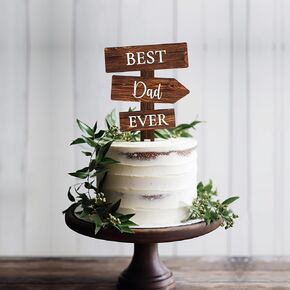Rustic It's My Birthday Cake Topper in Wood Birthday Party Cake Decoration for Kids