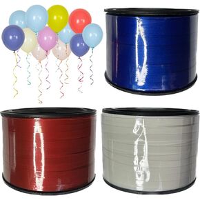 Ribbon,3 Roll Patriotic Ribbons Red White Blue Shiny Curling Ribbon Balloon, 100 Yard Curling Ribbon for Crafts, Balloon Ribbon, 3/16" Ribbon for Gift Wrapping, Florist Flower