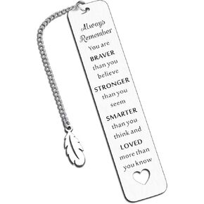 End of Year Student Gifts, Back to School, First Day of School Sign, Bookmark for Teen Boys Girls, Motivational Gifts for Daughter Son, Thinking of You Gifts for Women, Inspirational Gifts for Women