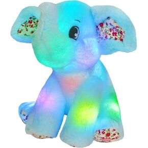 BSTAOFY 10’’ Light up Cheetah Plush LED Leopard Stuffed Animals Night Light Companion Bedtime Jungle Toys Glow Afraid of Dark, Valentines Birthday for Toddler Kids Boys