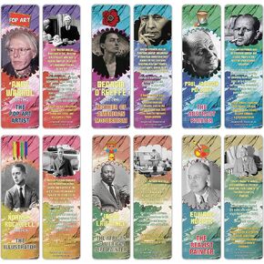 حقائق صناعية أمريكية شهيرة من CREANOSO (12 حزمة)-بطاقات مكافآت حقائق تعليمية فريدة-مرجعية هدايا رائعة للتخزين التعليمي للطلاب والفتيان والبنات in Kuwait