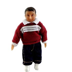 Dollhouse Minatures Andy Modern Hispanic Boy Doll