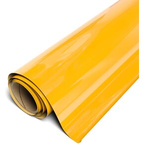 Siser EasyWeed Heat Transfer Vinyl 11.8" x 15ft Roll (Sun Yellow) - Compatible with Siser, Cricut, Silhouette and Other Craft/Professional Cutters - CPSIA Certified