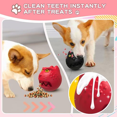 Dog Toys for Aggressive Chewers, Squeaky Dog Chew Toys for Large Breed, Tough Indestructible Interactive Chew Toys for Medium Large Dogs (Red) in Saudi Arabia