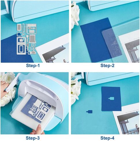 BENECREAT Kitchen Theme Metal Cutting Dies, Refrigerator Kitchenware Embossing Stencil Template for DIY Crafts Scrapbook ​Photo Album Decor Card Making, 9.5x14.8cm/ 3.7x5.8inch in Saudi Arabia