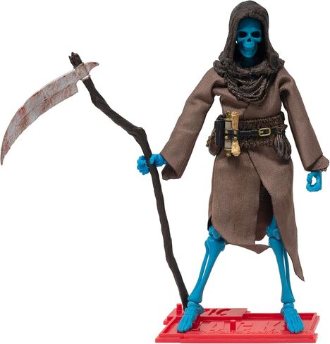 Boss Fight Studio Epic H.A.C.K.S. Grim Specter Sevide Sefleton Action Figure - تمثال مفصل للغاية مع إكسسوارات - كتاب سحري ، اللهب ، منجل ، الرأس واليدين البديل ، والوقوف - 1:12 in Kuwait