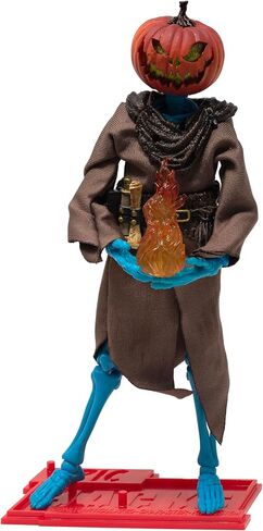 Boss Fight Studio Epic H.A.C.K.S. Grim Specter Sevide Sefleton Action Figure - تمثال مفصل للغاية مع إكسسوارات - كتاب سحري ، اللهب ، منجل ، الرأس واليدين البديل ، والوقوف - 1:12 in Kuwait