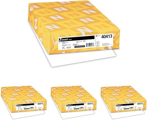 Wausau Exact Index Cardstock, 250 Sheets, White, 94 Brightness, 110 lb, 8.5 x 14 Inches in Saudi Arabia