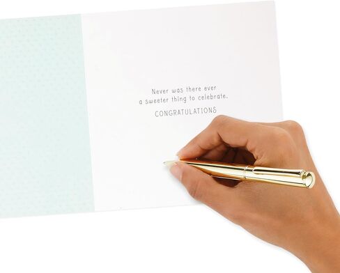 Hallmark Signature Disney Baby Shower Card for New Parents (Winnie the Pooh and Piglet) Welcome New Baby, Congratulations in Kuwait
