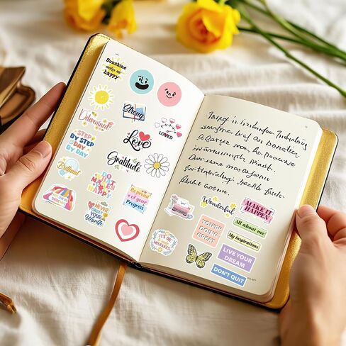 50 PCS ملصقات لوحة الرؤية الملهمة ، اقتباسات تحفيزية لطيفة التأكيدات إيجابية التصميم in Kuwait