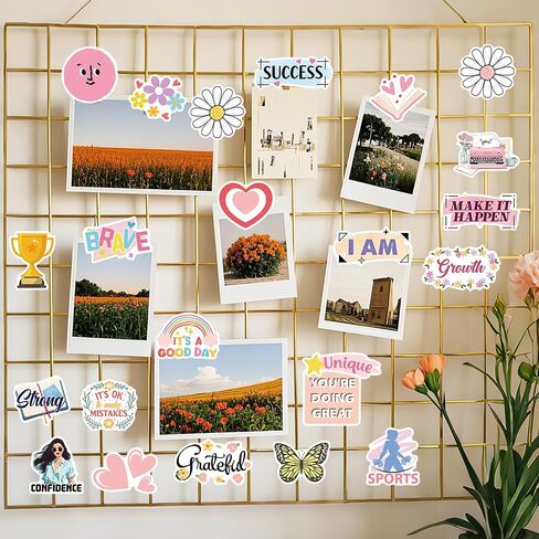 50 PCS ملصقات لوحة الرؤية الملهمة ، اقتباسات تحفيزية لطيفة التأكيدات إيجابية التصميم in Kuwait