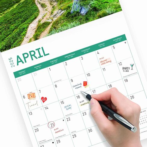 Bright Day Calendars 2025 Pathways Monthly Wall Calendar - Beautiful Landscape Photography Gift (12 x 12 Inch) in Kuwait