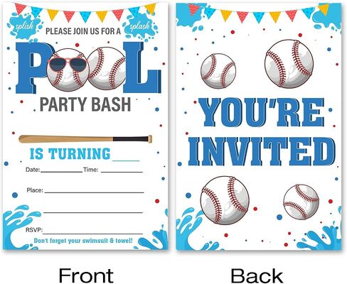 VAHATAN Soccer Birthday Invitations, 20 Packs with Envelopes Paper, Cute Theme Party Supplies for Boys in Saudi Arabia