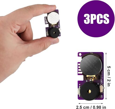 3pcs Prank Device, Cricket Noise Maker Prank Beeping for Several Months Hidden Sound Prank Includes Cricket Chirps, Beeps and More Noise Making Prank Device for Adults, Purple in Kuwait