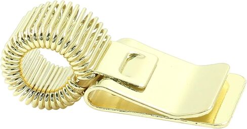 Hitefu 5 Pcs Manganese Steel Pen Clipboard Holders with Adjustable Springs, Gold Pencil Holder Clips, Self Adhesive Pencil Organizer for Notebooks in Saudi Arabia