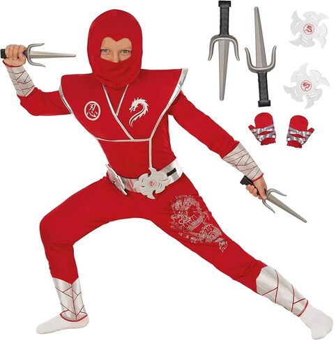 Morph Ninja Costume Kids, Boys Ninja Costume, Ninja Kids Merch, Ninja Set Outfit, Ninja Suit for Kids With Accessories in Saudi Arabia